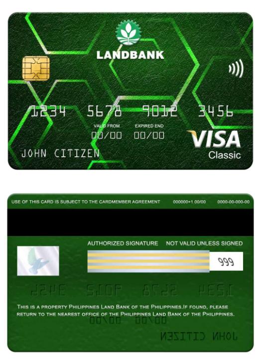 Philippines Land Bank of the Philippines visa classic card